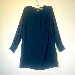 H&M Navy Blue Ling Sleeve Dress Size 2